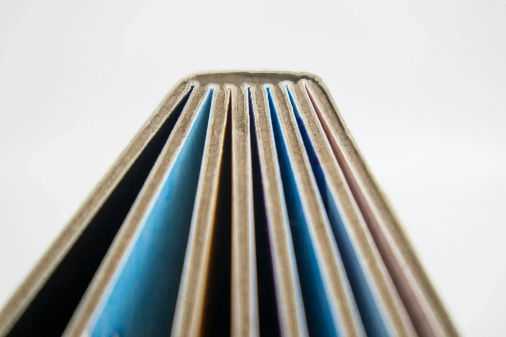 Close-up of high-quality offset printed materials with vibrant colors at Ashoka Computer's printing service